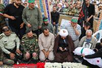 تشییع شهید گمنام دفاع مقدس در سازمان ایثارگران نزاجا